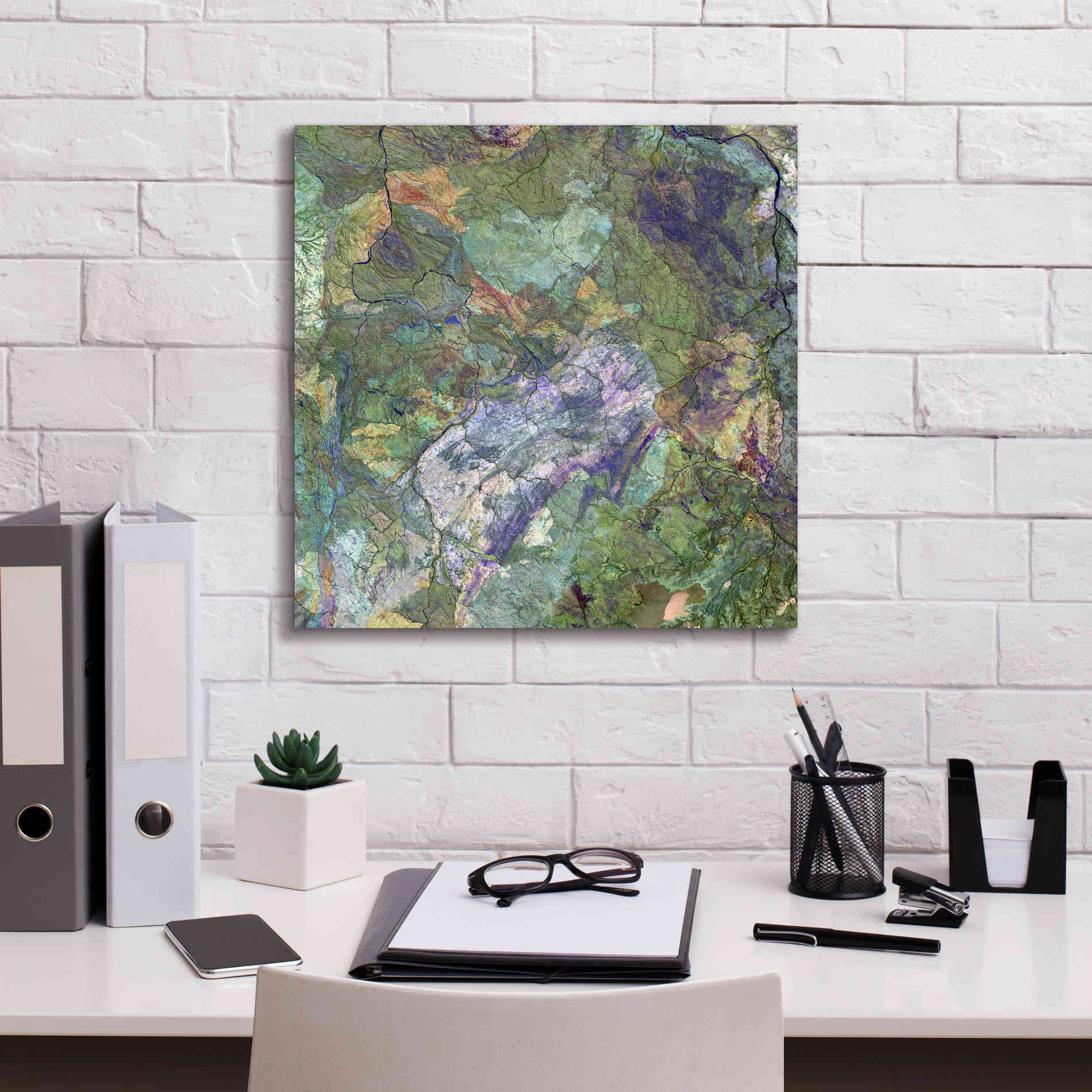'Earth as Art: Great Sandy Desert' Canvas Wall Art,18 x 18
