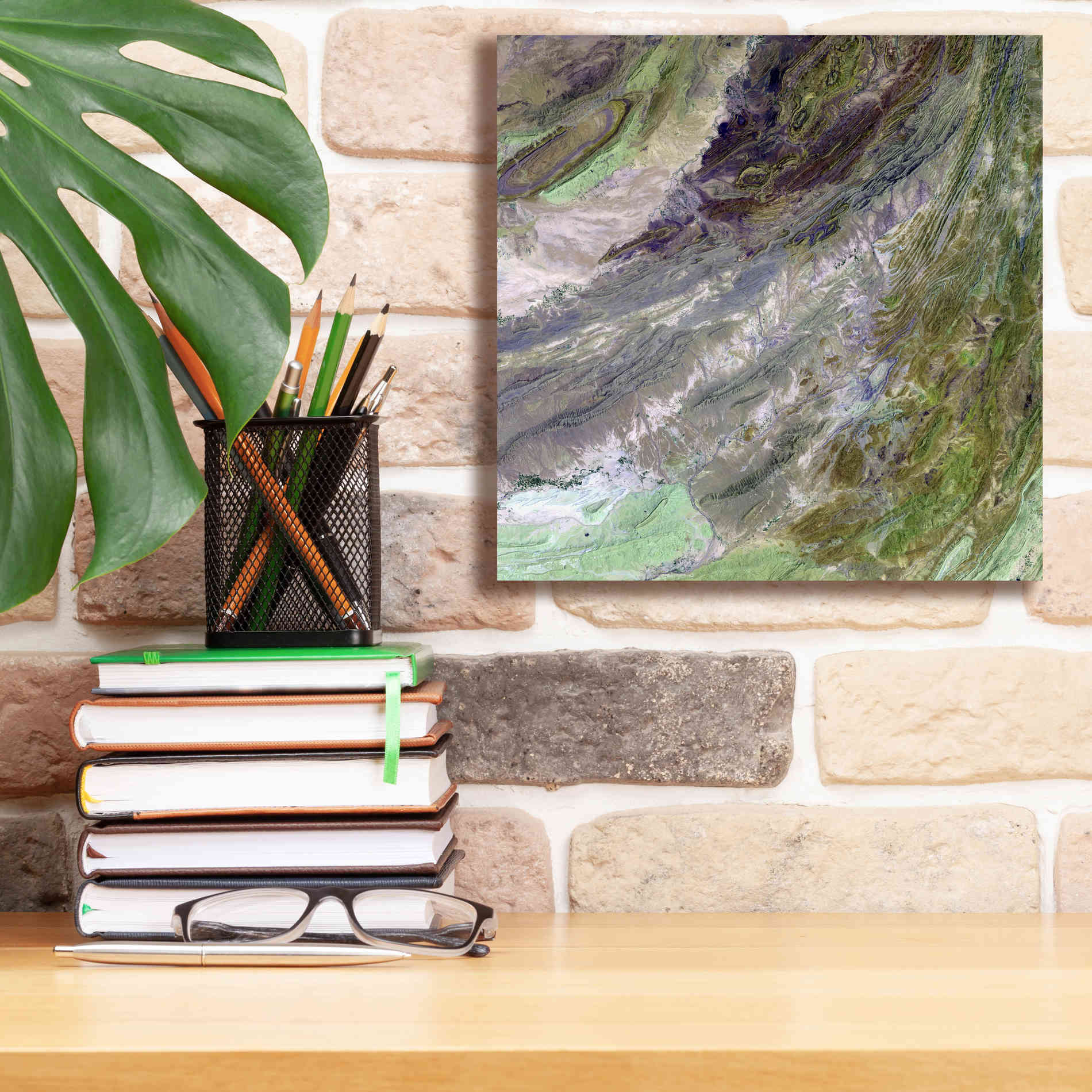 'Earth as Art: Sulaiman Mountains' Canvas Wall Art,12 x 12