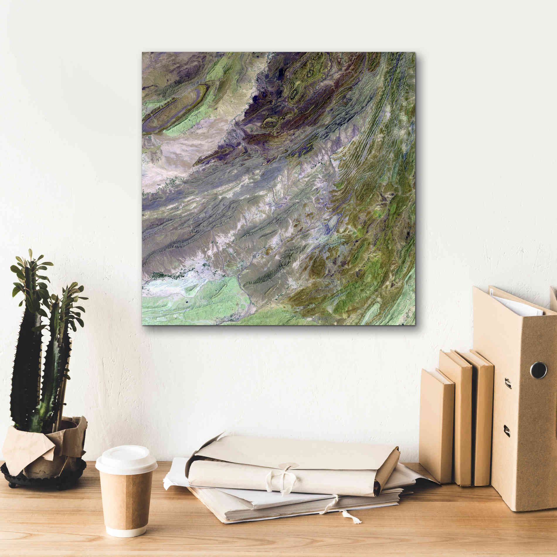 'Earth as Art: Sulaiman Mountains' Canvas Wall Art,18 x 18