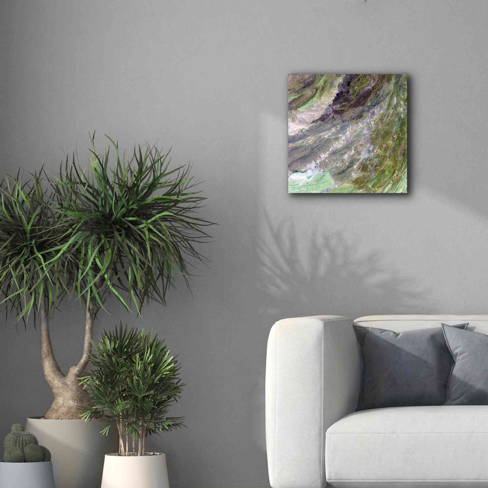 'Earth as Art: Sulaiman Mountains' Canvas Wall Art,18 x 18