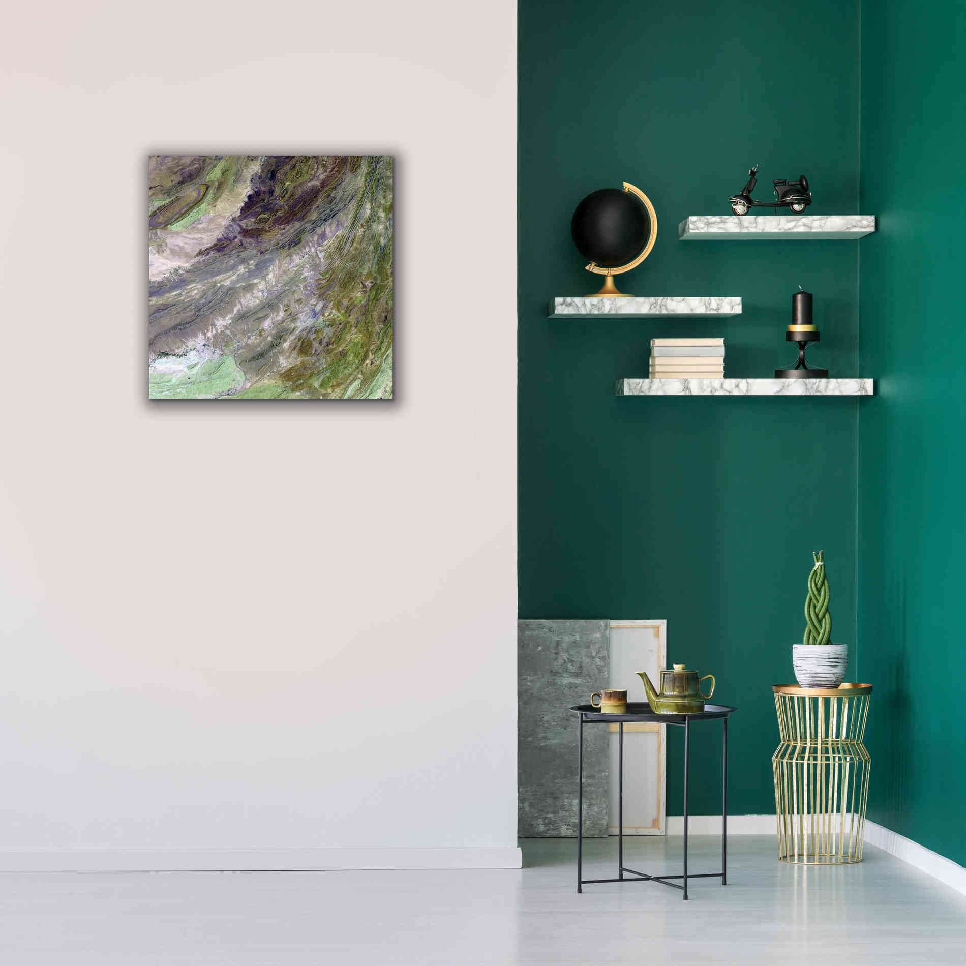 'Earth as Art: Sulaiman Mountains' Canvas Wall Art,26 x 26