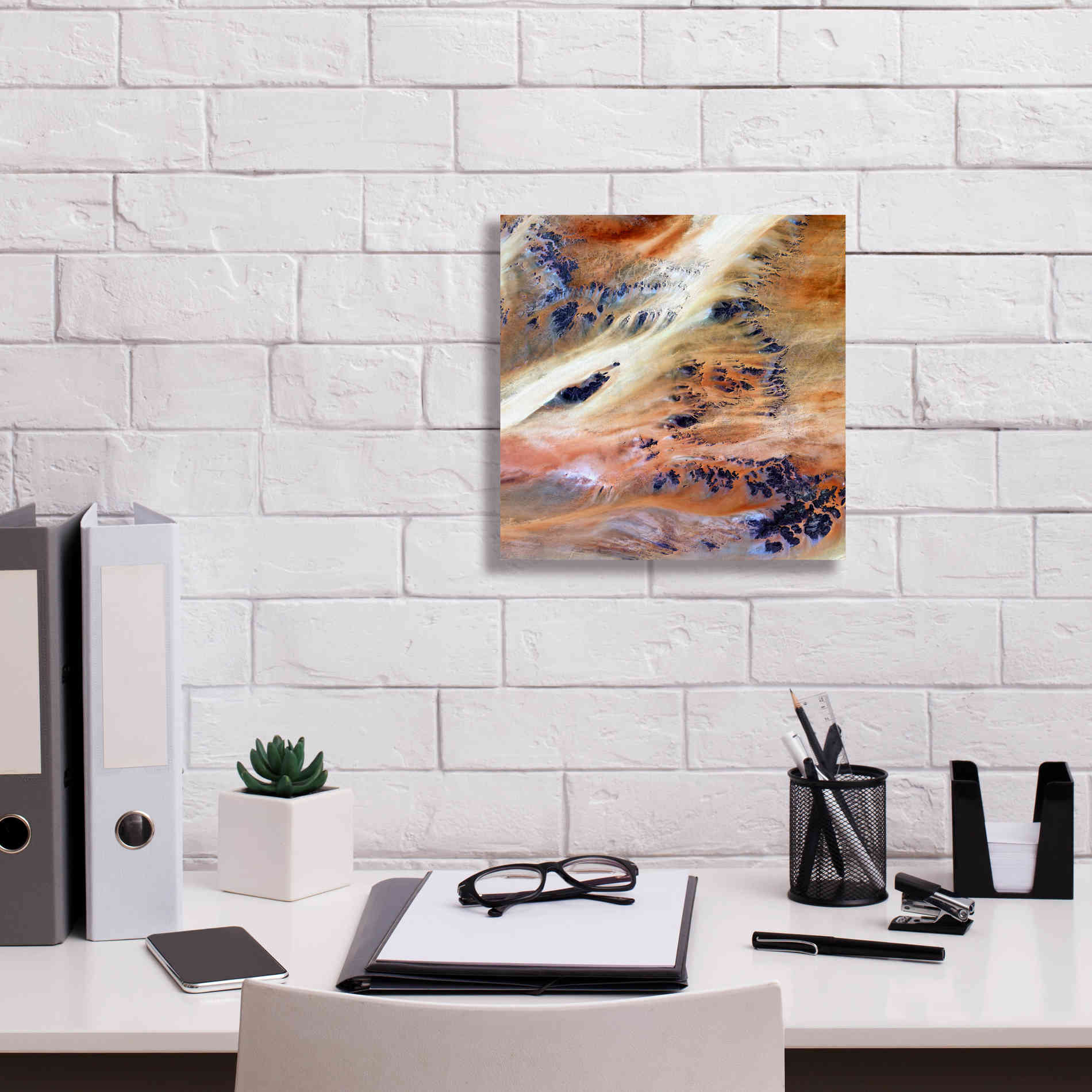 'Earth as Art: Terkezi Oasis' Canvas Wall Art,12 x 12