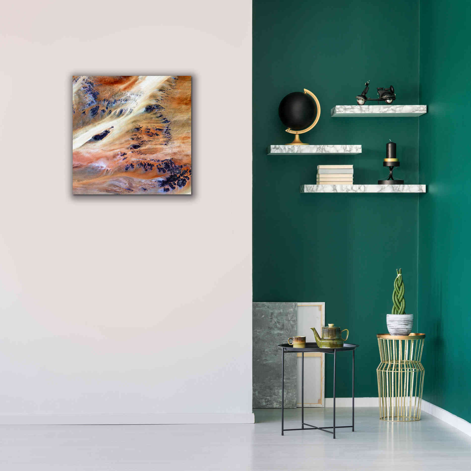'Earth as Art: Terkezi Oasis' Canvas Wall Art,26 x 26