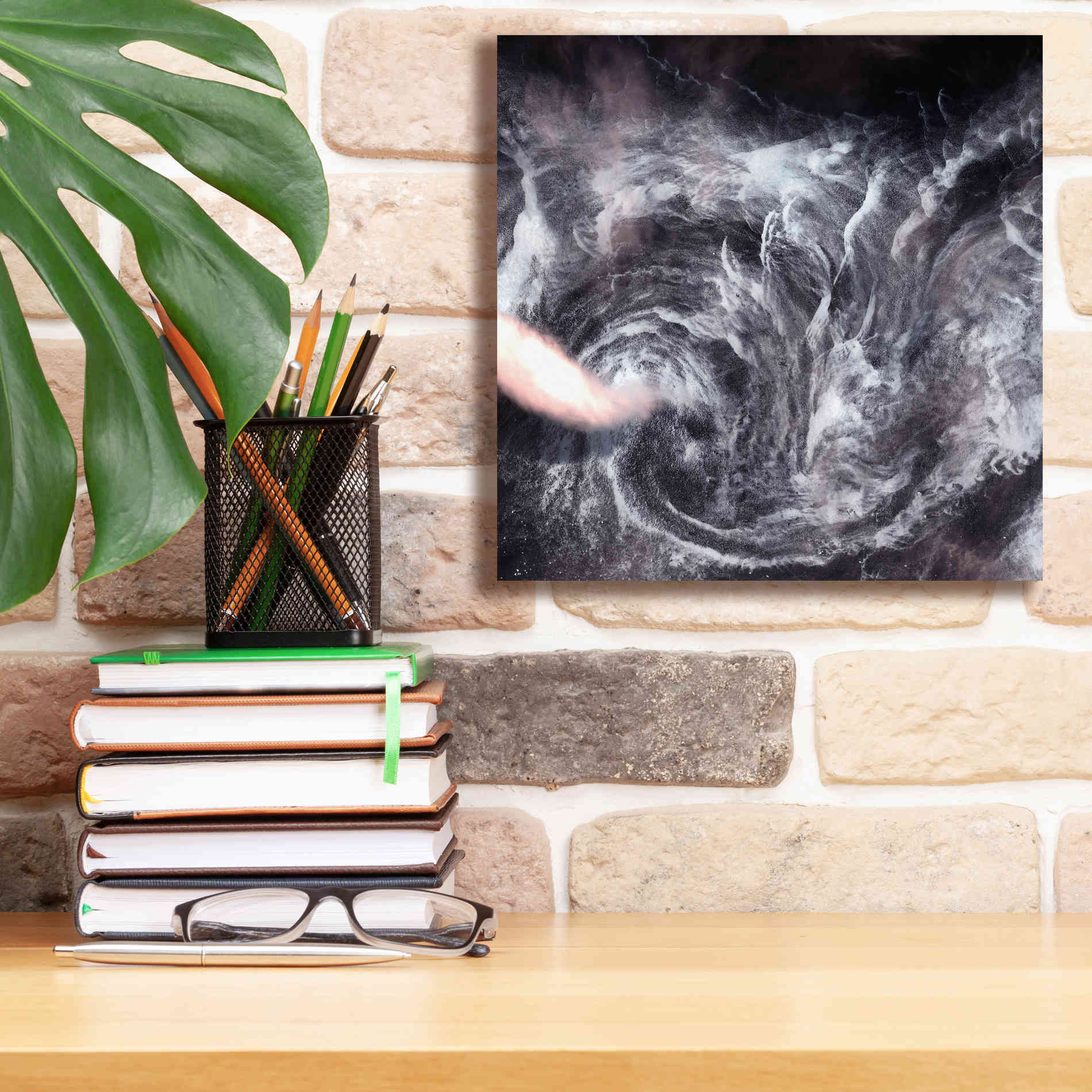 'Earth as Art: Whirlpool in the Air' Canvas Wall Art,12 x 12