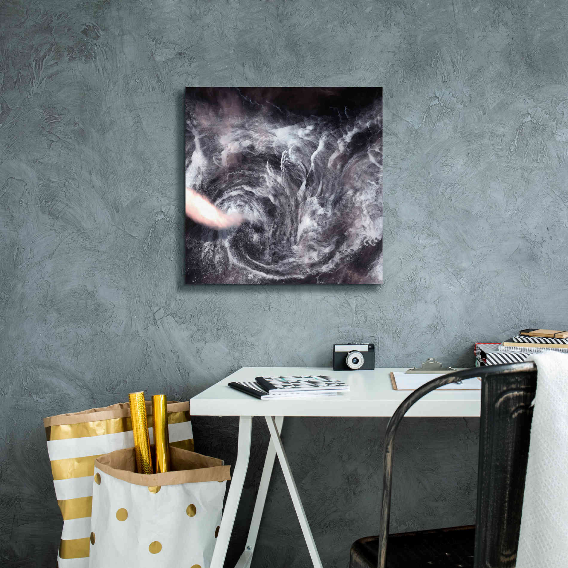 'Earth as Art: Whirlpool in the Air' Canvas Wall Art,18 x 18