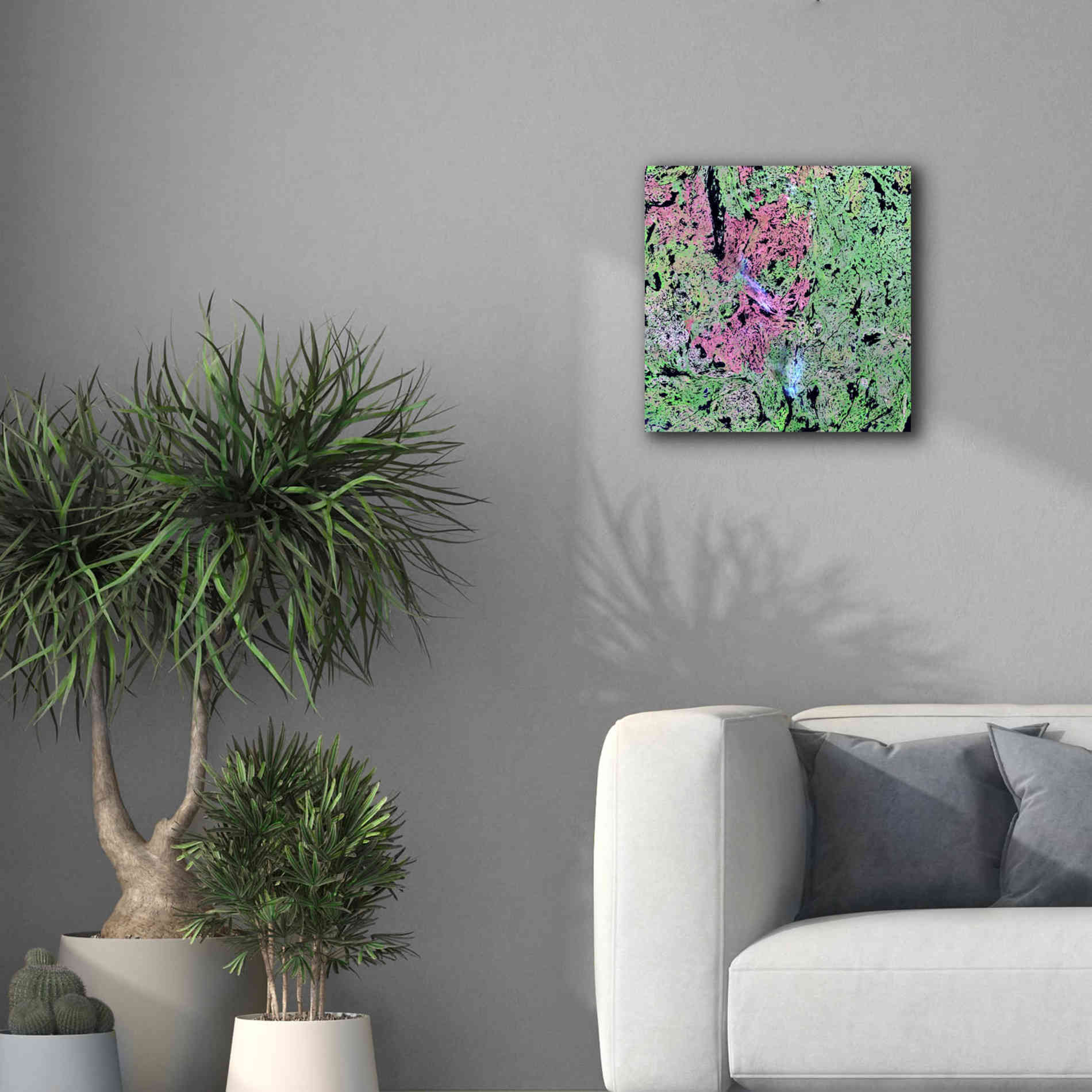 'Earth as Art: Yellowknife Wetlands' Canvas Wall Art,18 x 18