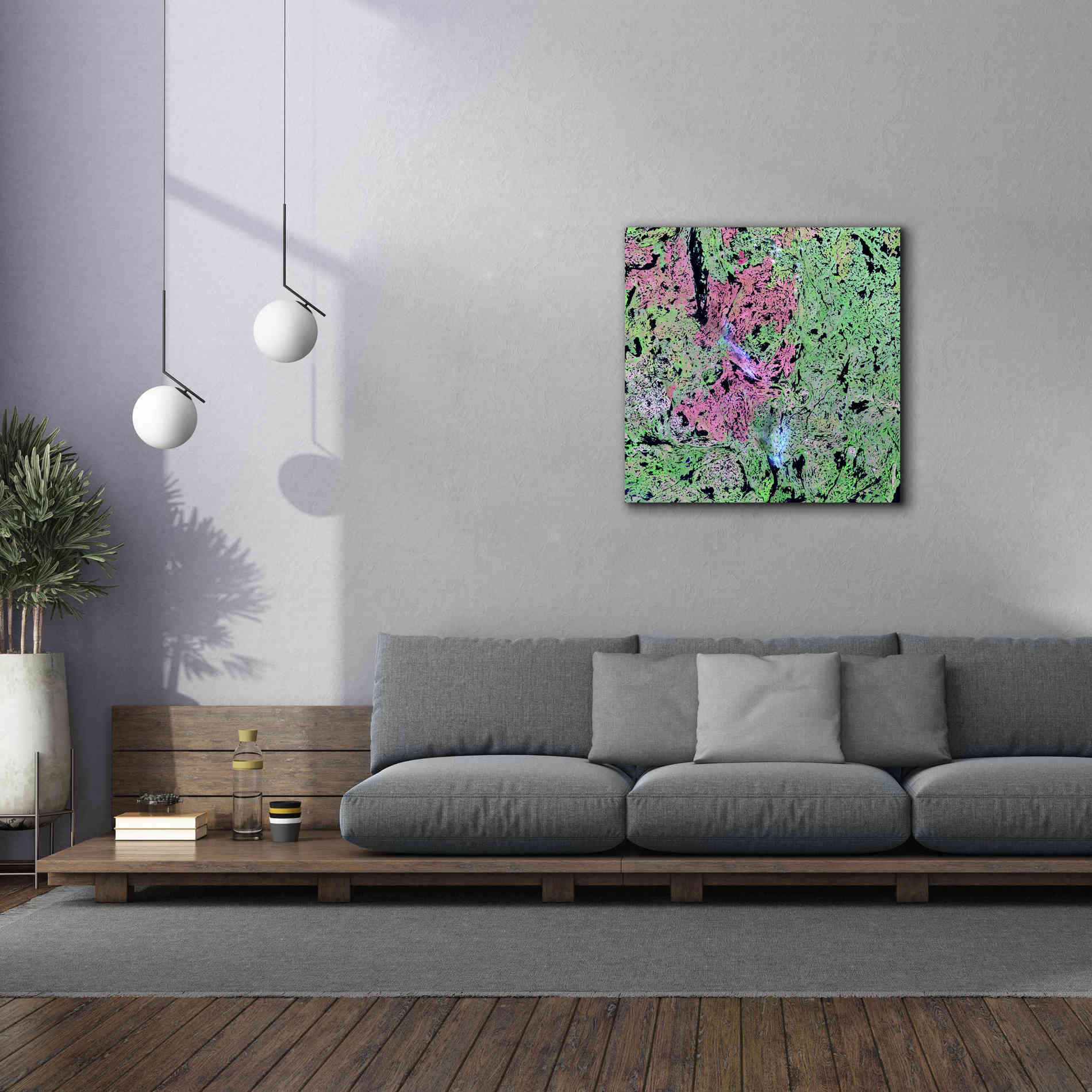 'Earth as Art: Yellowknife Wetlands' Canvas Wall Art,37 x 37