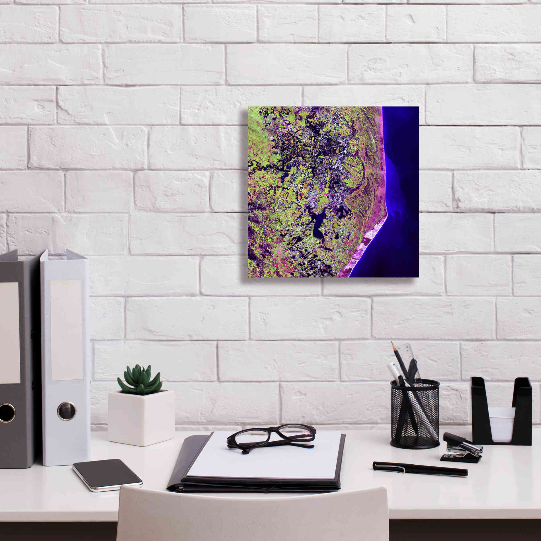 'Earth as Art: Cabo San Antonio' Canvas Wall Art,12 x 12