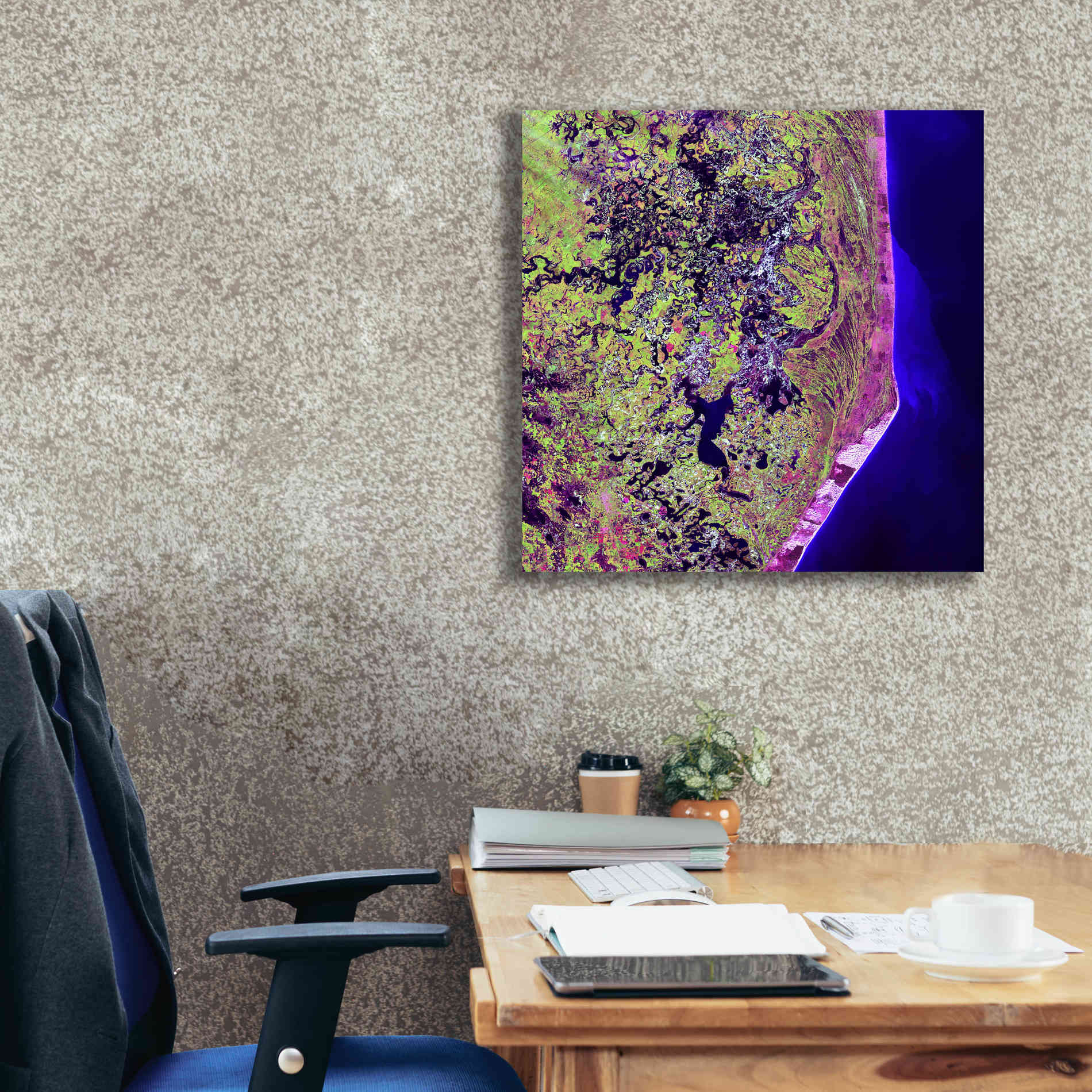 'Earth as Art: Cabo San Antonio' Canvas Wall Art,26 x 26