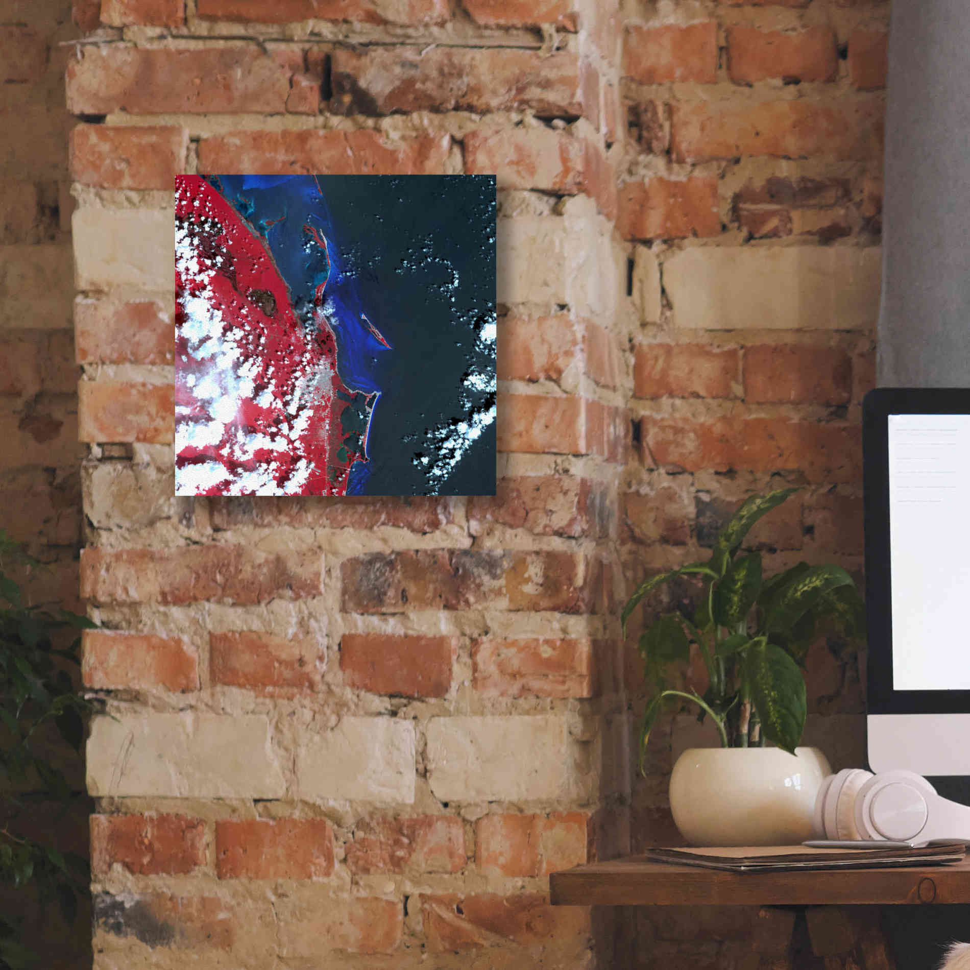 'Earth as Art: Cancun ' Canvas Wall Art,12 x 12