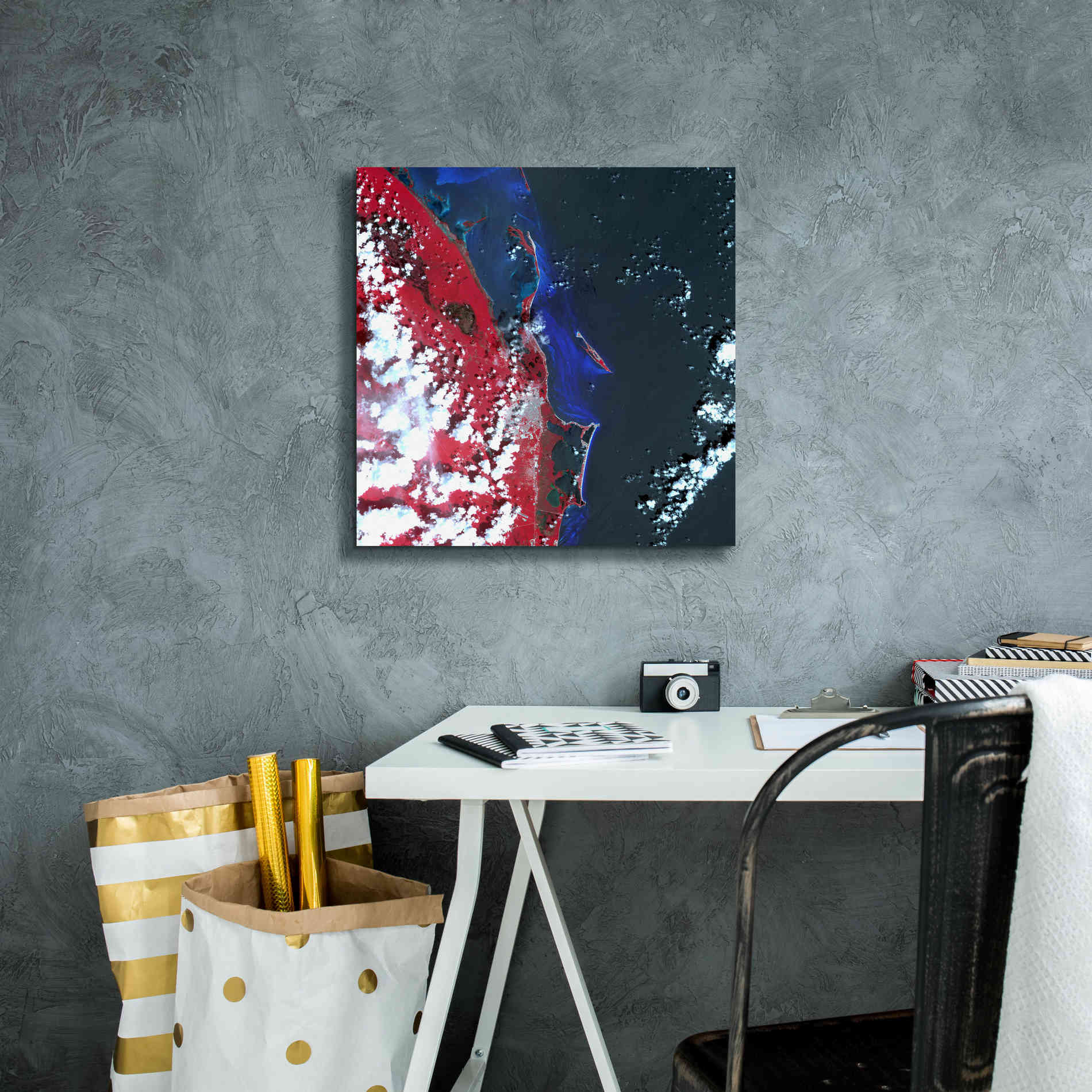 'Earth as Art: Cancun ' Canvas Wall Art,18 x 18