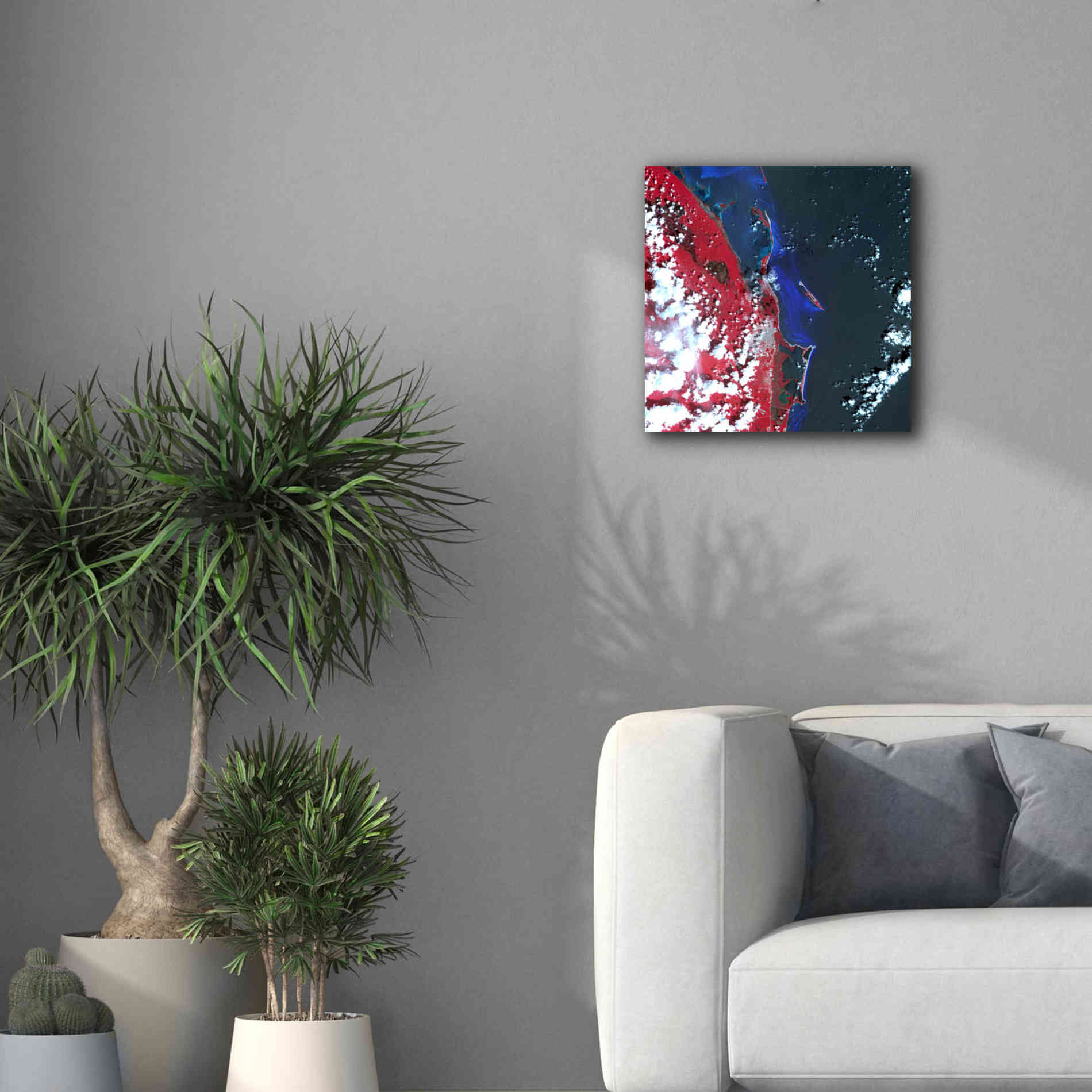 'Earth as Art: Cancun ' Canvas Wall Art,18 x 18