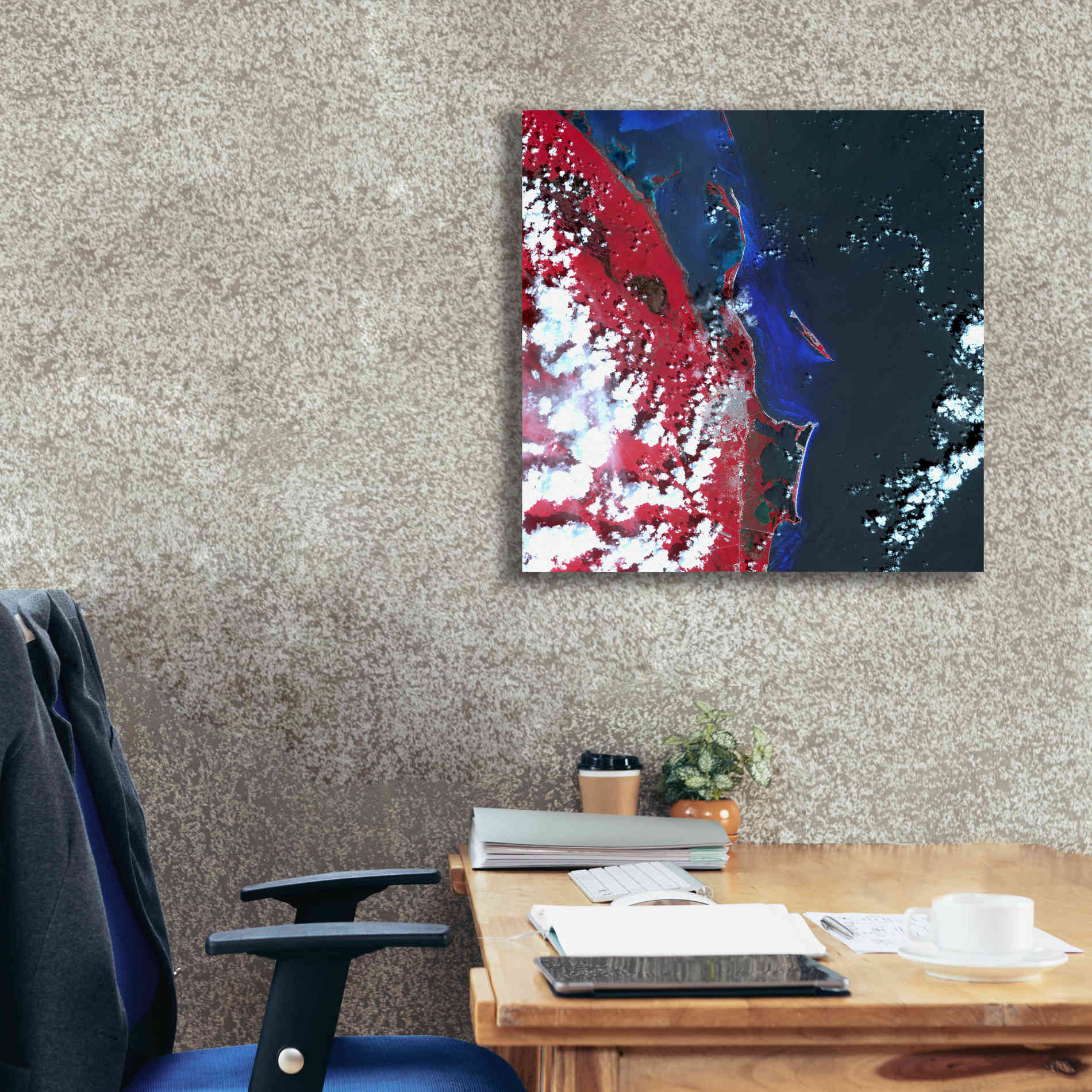 'Earth as Art: Cancun ' Canvas Wall Art,26 x 26