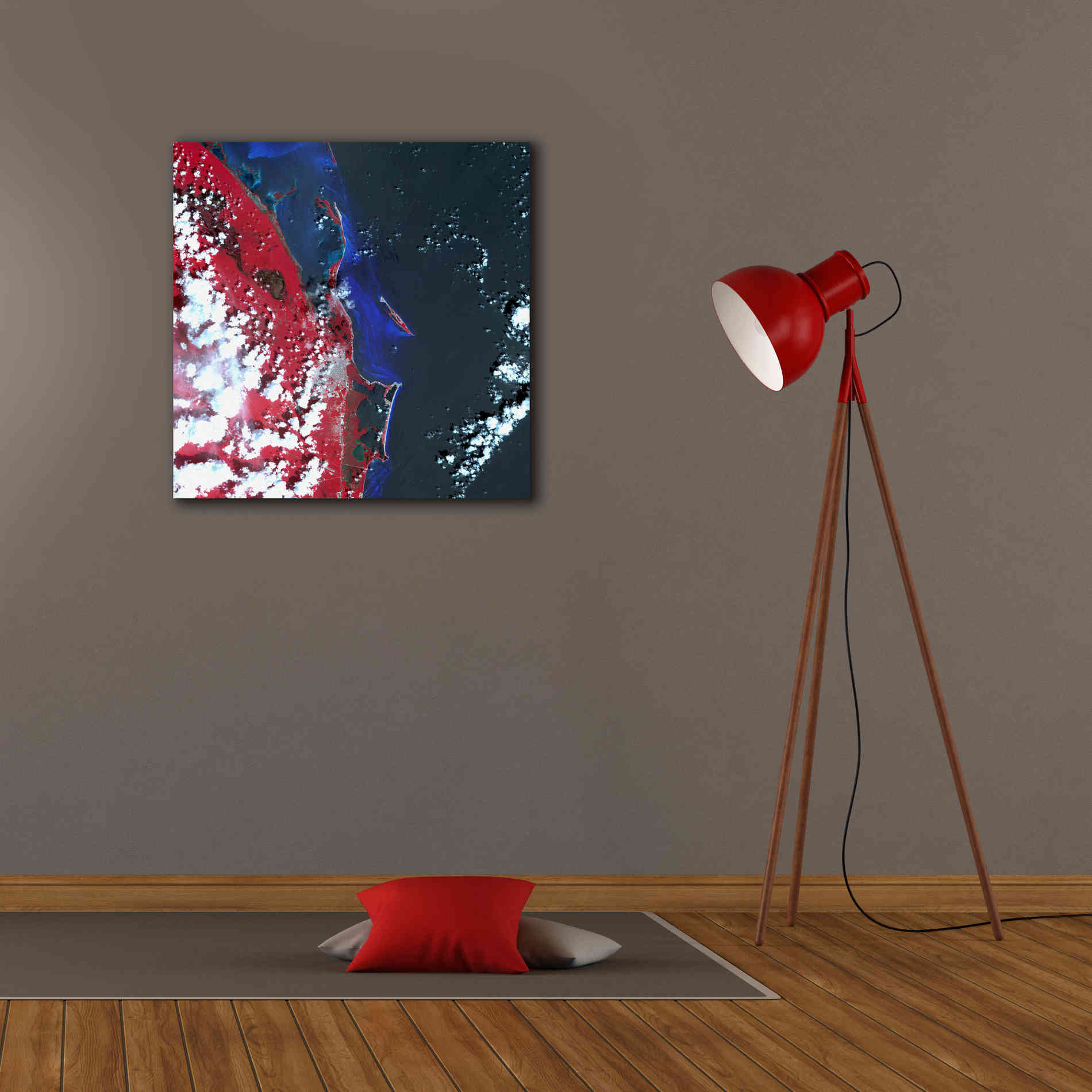 'Earth as Art: Cancun ' Canvas Wall Art,26 x 26