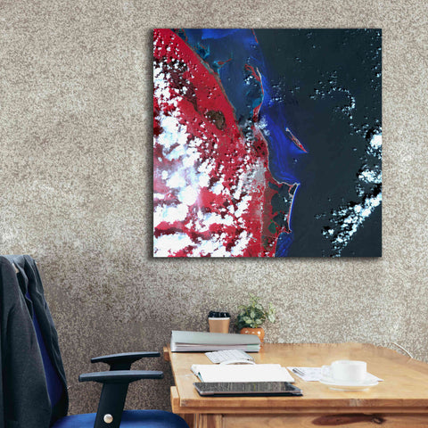 Image of 'Earth as Art: Cancun ' Canvas Wall Art,37 x 37