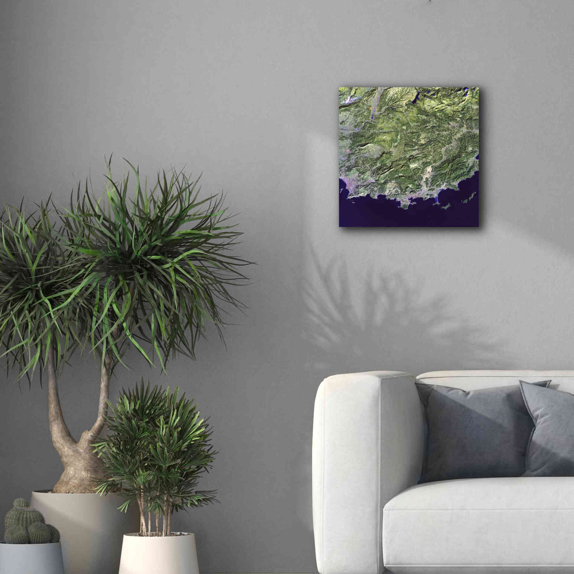'Earth as Art: Coast France' Canvas Wall Art,18 x 18