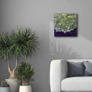 'Earth as Art: Coast France' Canvas Wall Art,18 x 18