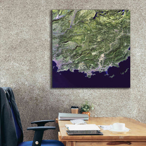 'Earth as Art: Coast France' Canvas Wall Art,37 x 37
