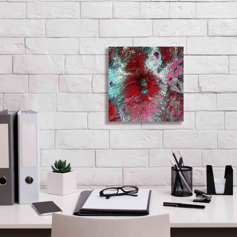 Image of 'Earth as Art: Colima Volcano' Canvas Wall Art,12 x 12