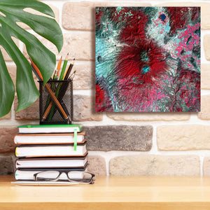 'Earth as Art: Colima Volcano' Canvas Wall Art,12 x 12
