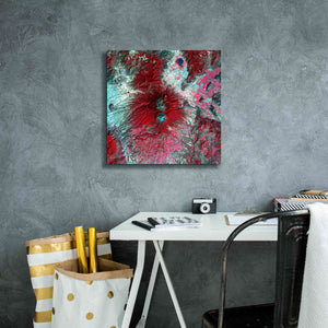 'Earth as Art: Colima Volcano' Canvas Wall Art,18 x 18