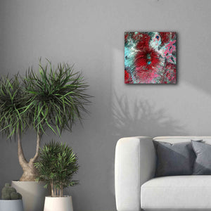 'Earth as Art: Colima Volcano' Canvas Wall Art,18 x 18