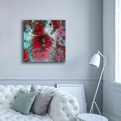 Image of 'Earth as Art: Colima Volcano' Canvas Wall Art,37 x 37