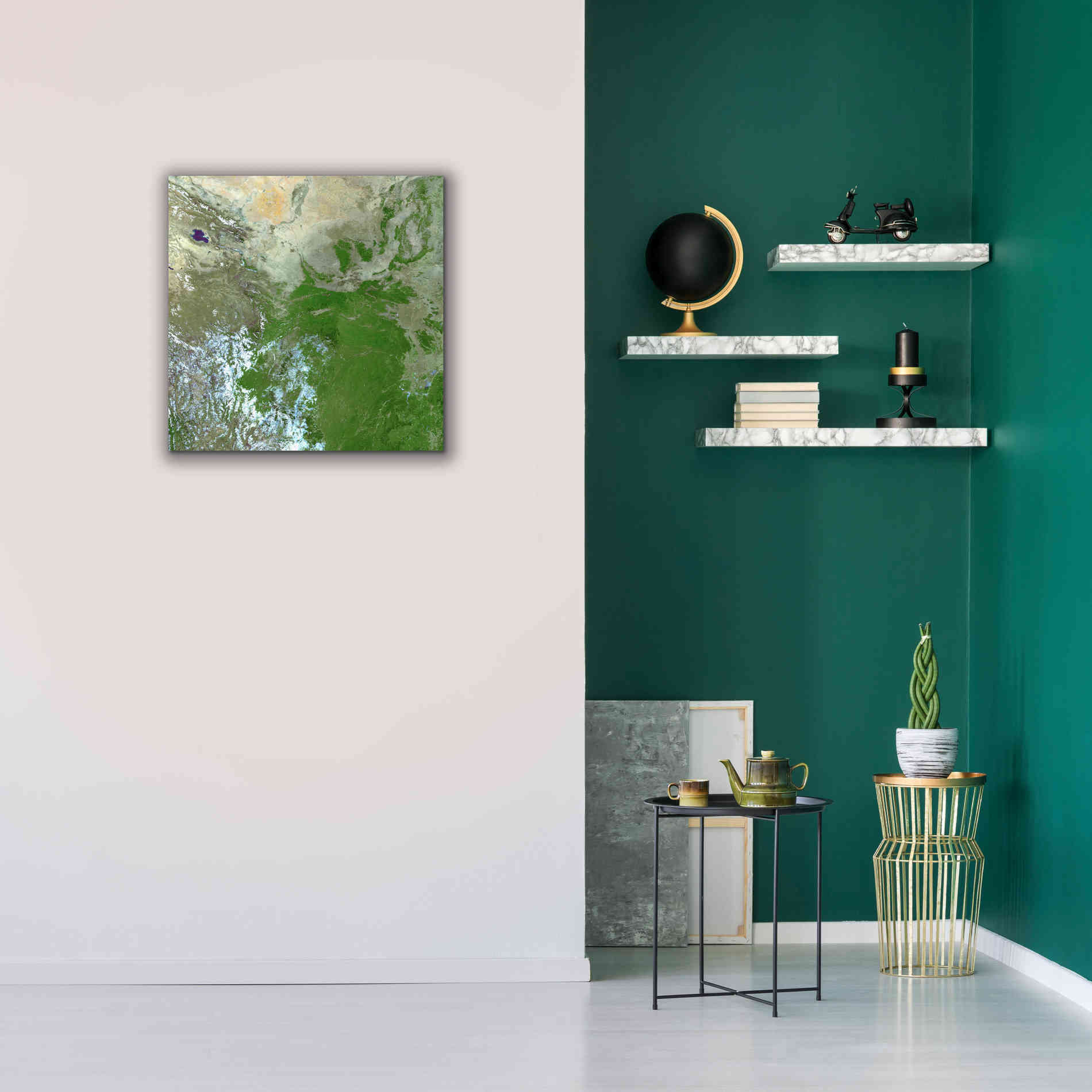 'Earth as Art: Eastern Asia' Canvas Wall Art,26 x 26