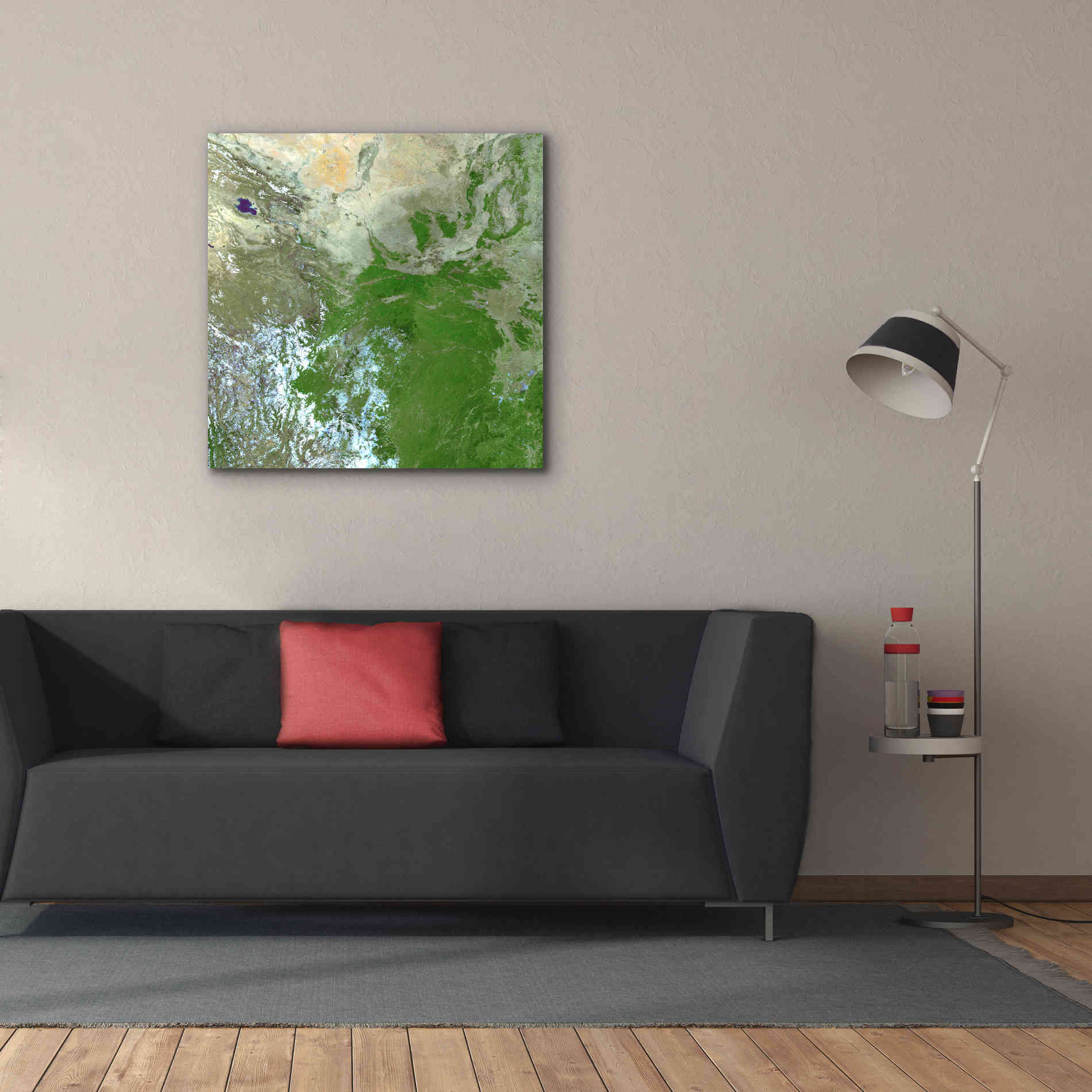 'Earth as Art: Eastern Asia' Canvas Wall Art,37 x 37