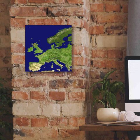 Image of 'Earth as Art: Europe ' Canvas Wall Art,12 x 12