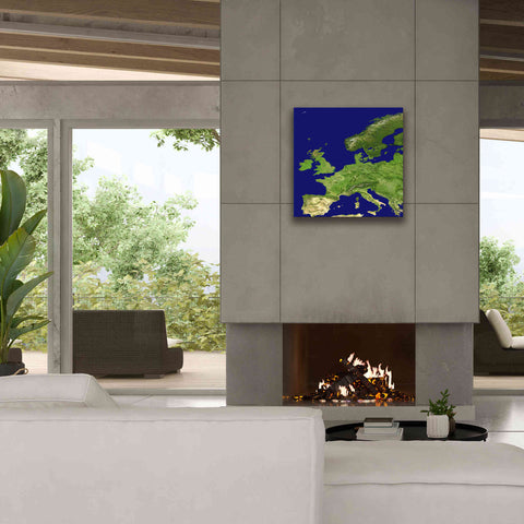 Image of 'Earth as Art: Europe ' Canvas Wall Art,26 x 26