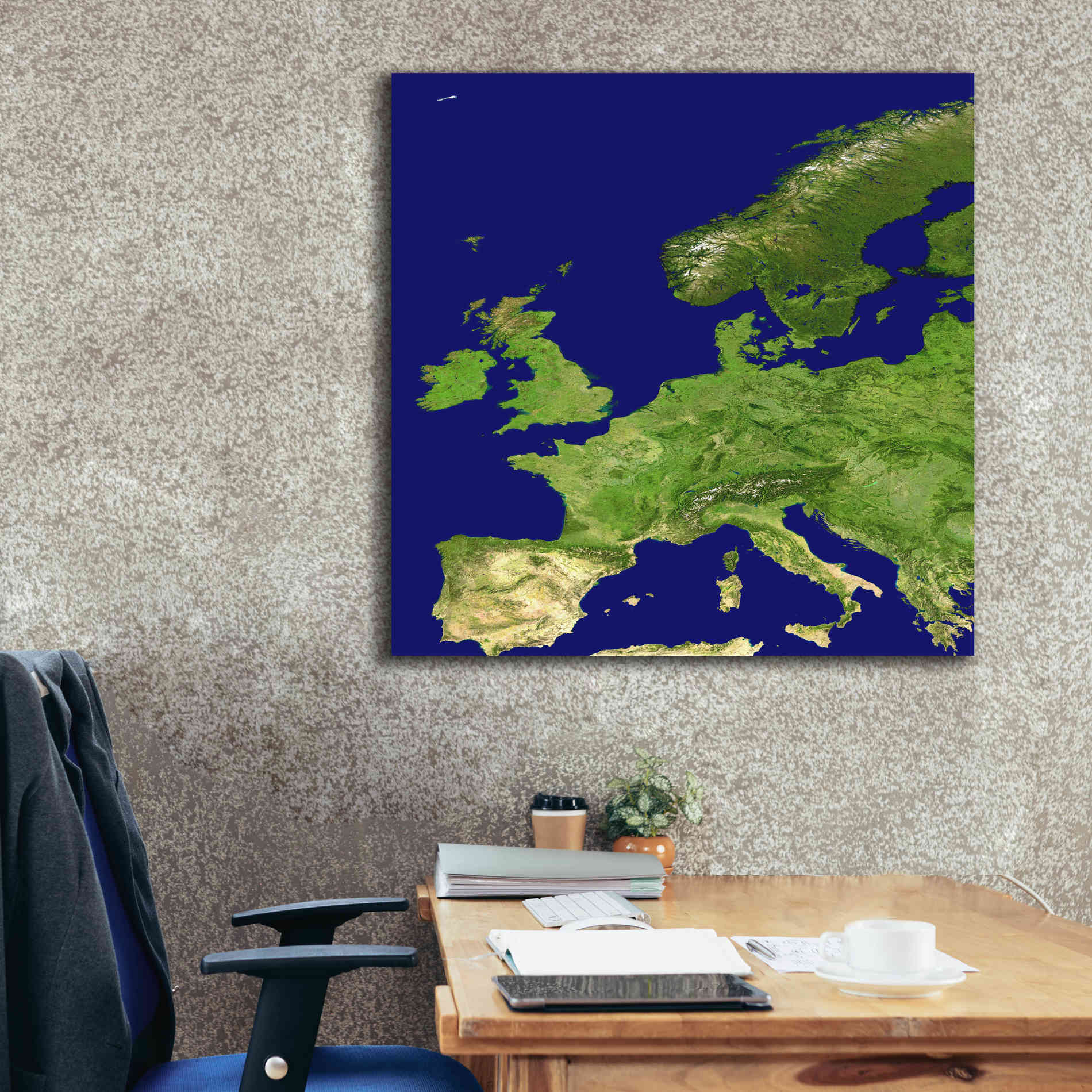 'Earth as Art: Europe ' Canvas Wall Art,37 x 37