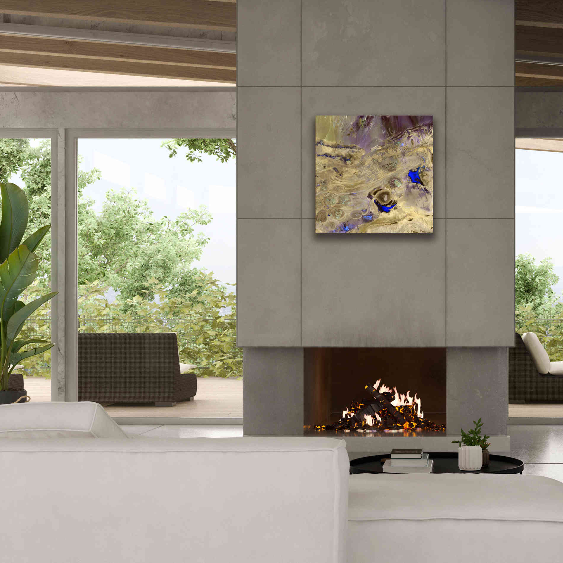 'Earth as Art: Great Salt Desert' Canvas Wall Art,26 x 26