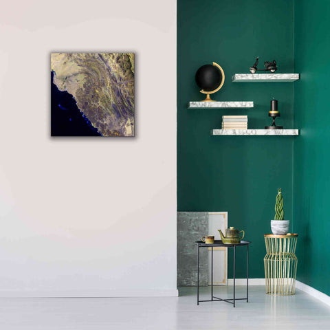 Image of 'Earth as Art: Harrat Al Birk' Canvas Wall Art,26 x 26