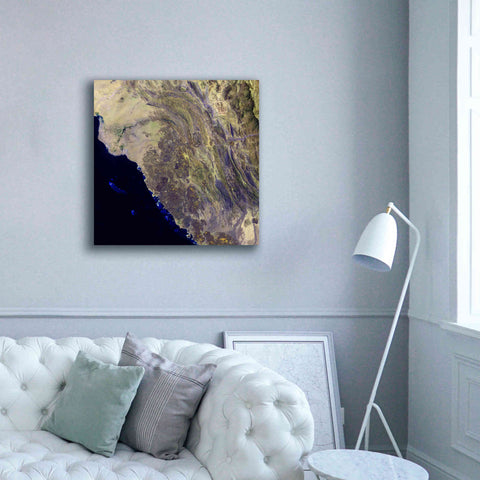 Image of 'Earth as Art: Harrat Al Birk' Canvas Wall Art,37 x 37