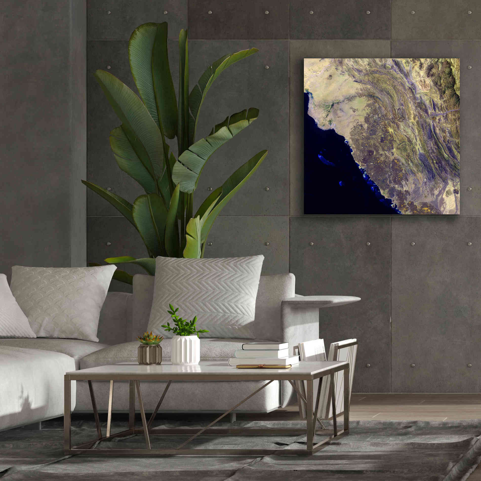 'Earth as Art: Harrat Al Birk' Canvas Wall Art,37 x 37