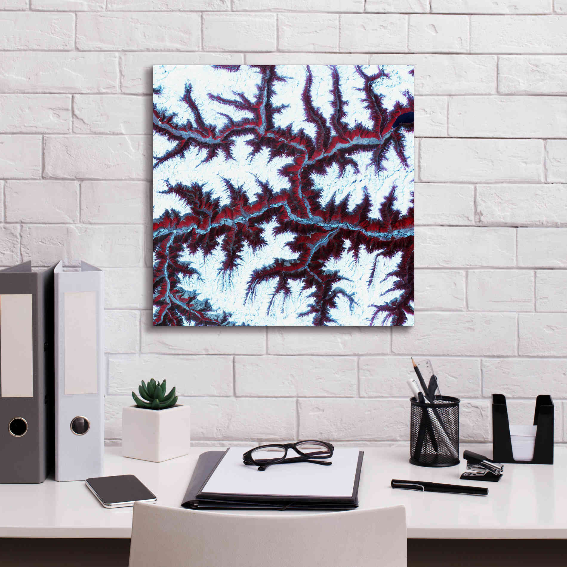 'Earth as Art: Himalayas ' Canvas Wall Art,18 x 18