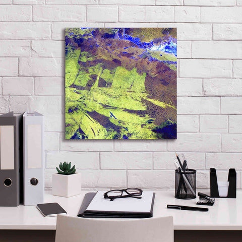 Image of 'Earth as Art: Lake Amadeus' Canvas Wall Art,18 x 18