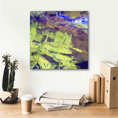 Image of 'Earth as Art: Lake Amadeus' Canvas Wall Art,18 x 18