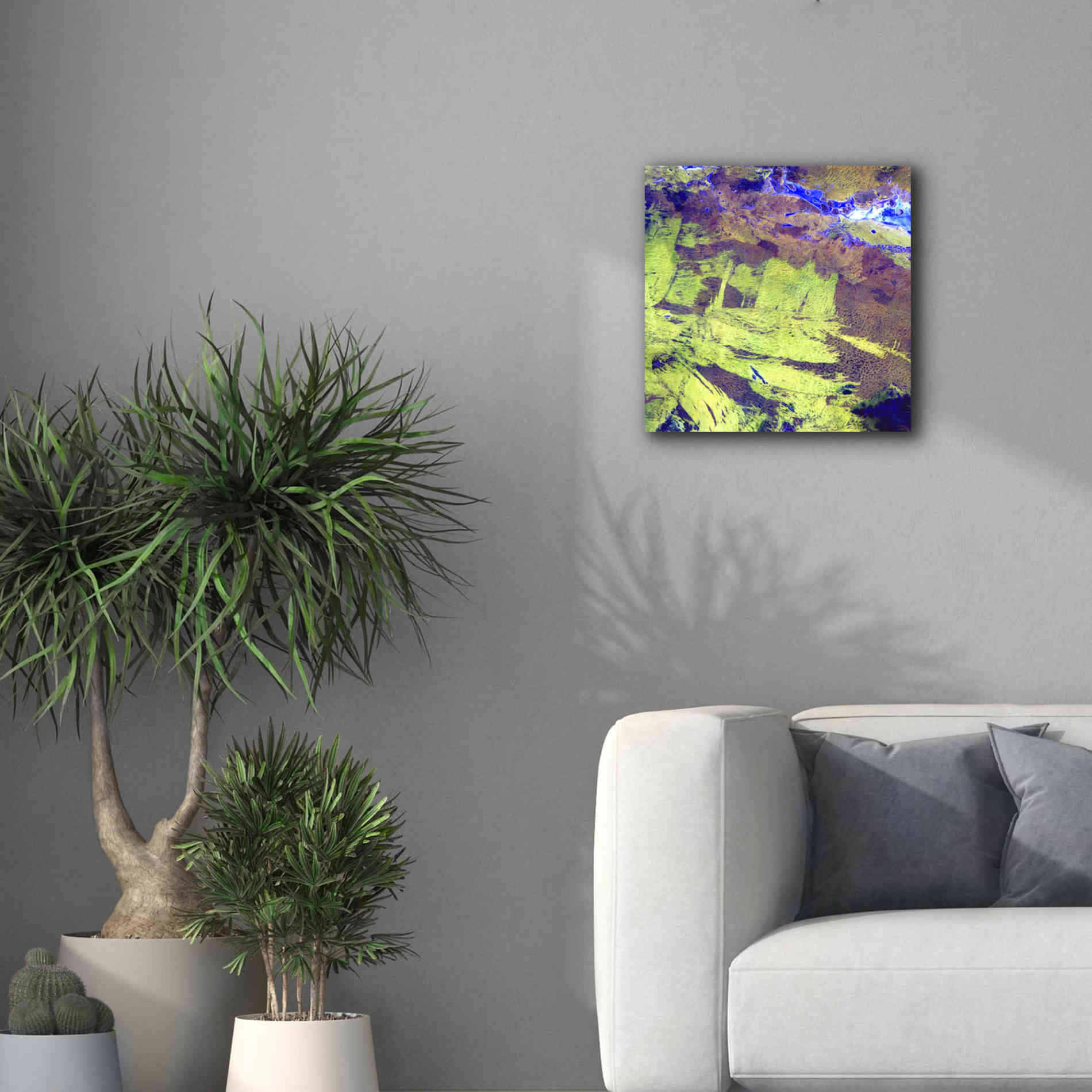 'Earth as Art: Lake Amadeus' Canvas Wall Art,18 x 18