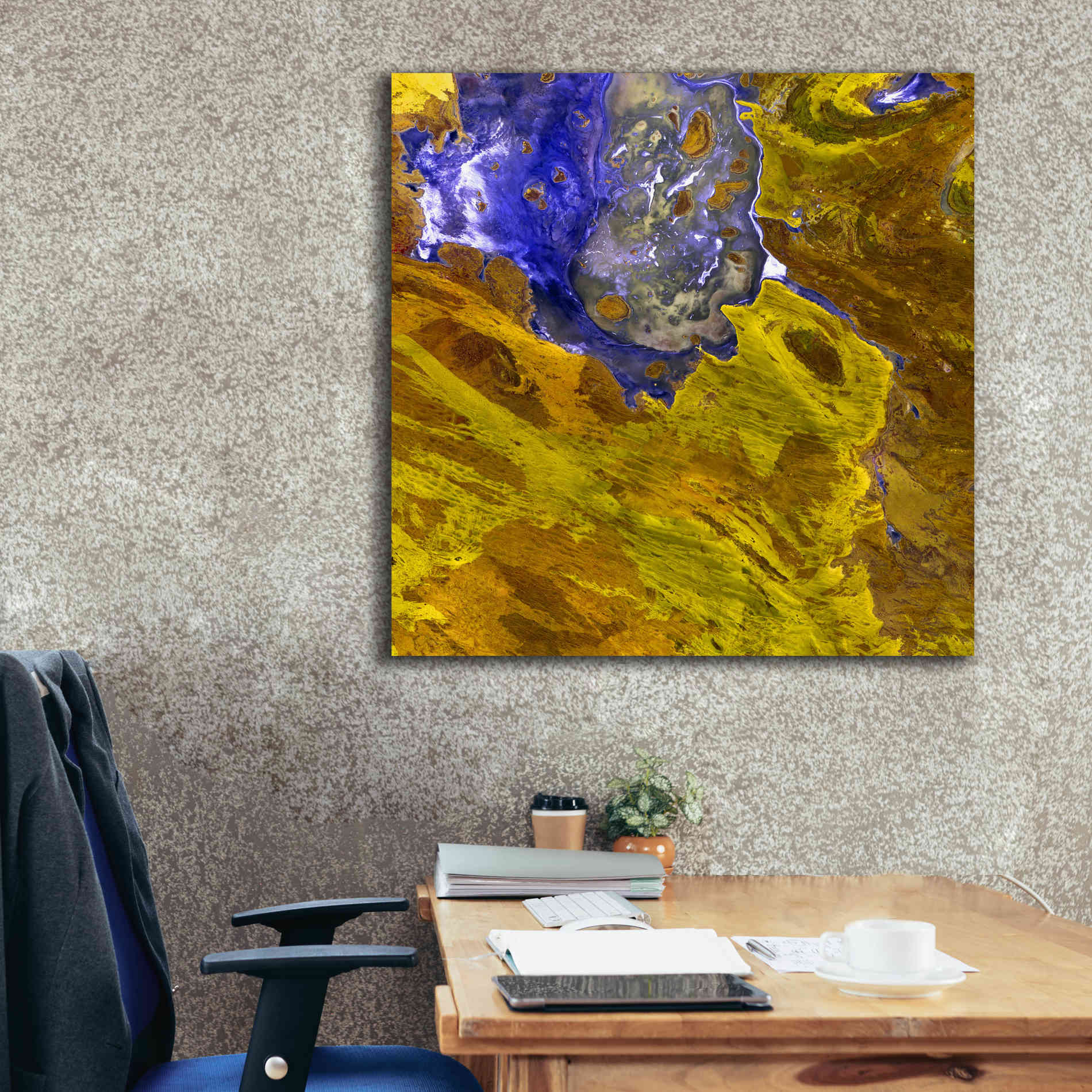 'Earth as Art: Lake Disappointment' Canvas Wall Art,37 x 37