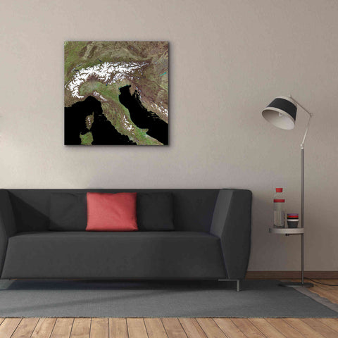 Image of 'Earth as Art: Mediterranean Sea' Canvas Wall Art,37 x 37