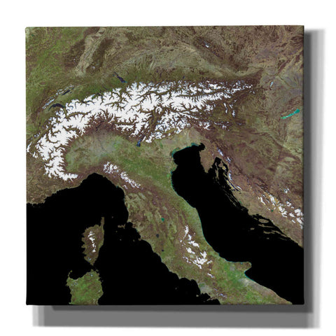 Image of 'Earth as Art: Mediterranean Sea' Canvas Wall Art