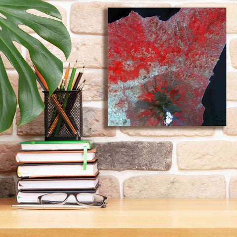 Image of 'Earth as Art: Mt. Etna' Canvas Wall Art,12 x 12