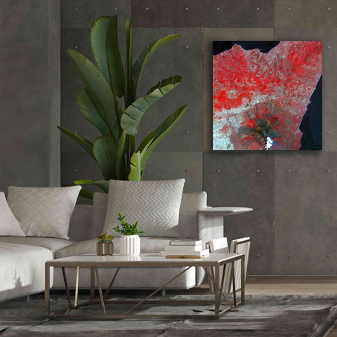 Image of 'Earth as Art: Mt. Etna' Canvas Wall Art,37 x 37