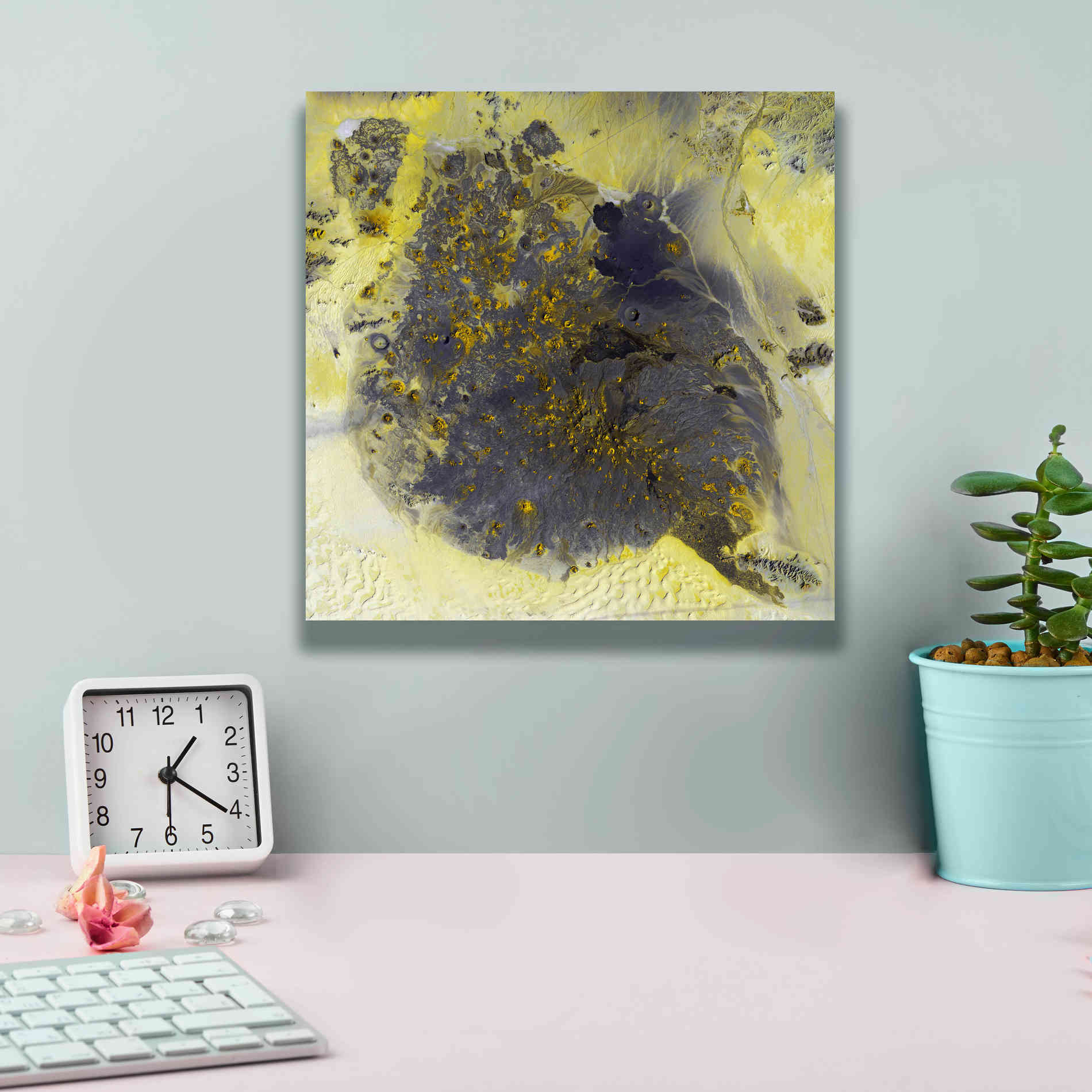 'Earth as Art: Pinacate Volcano' Canvas Wall Art,12 x 12