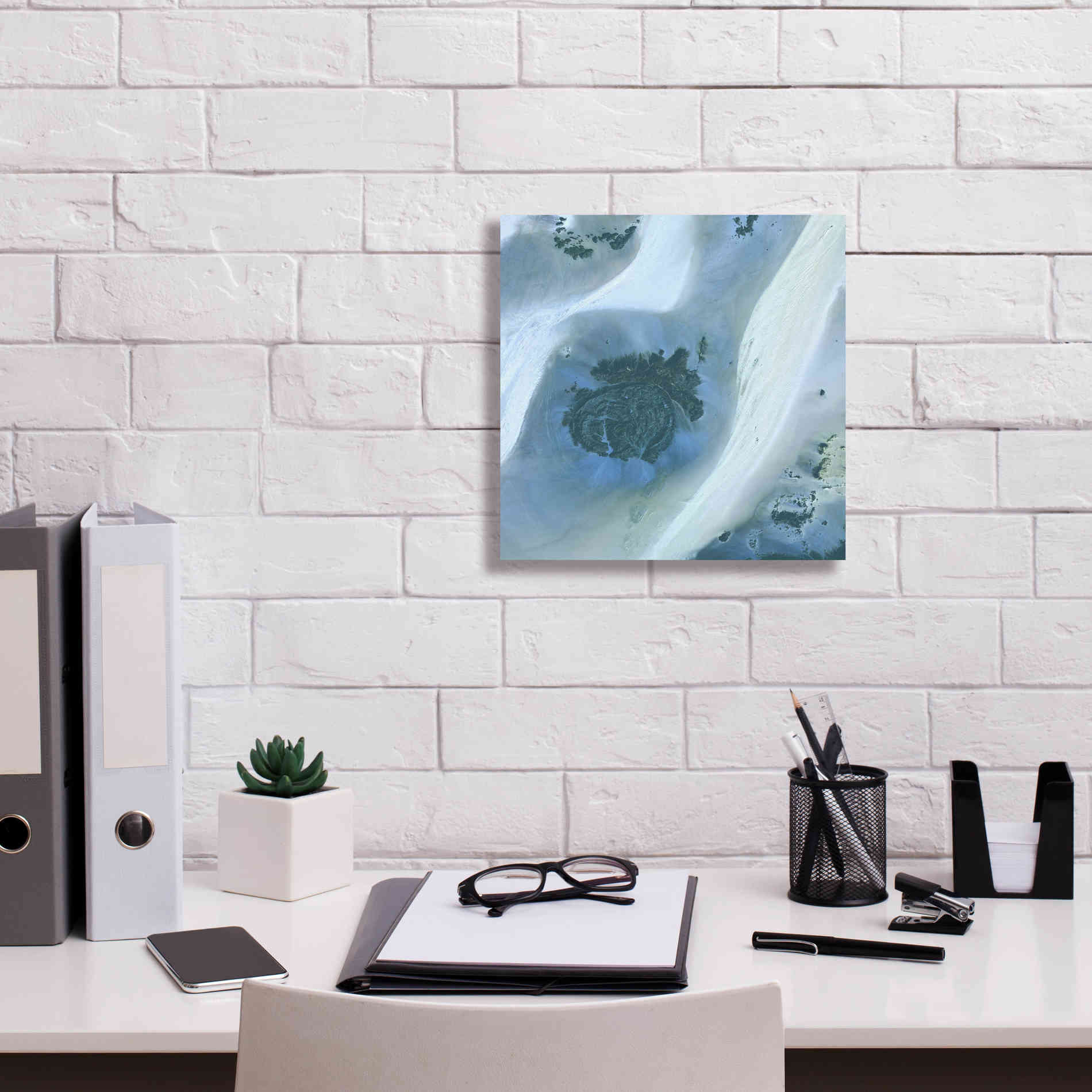 'Earth as Art: Sahara Desert' Canvas Wall Art,12 x 12