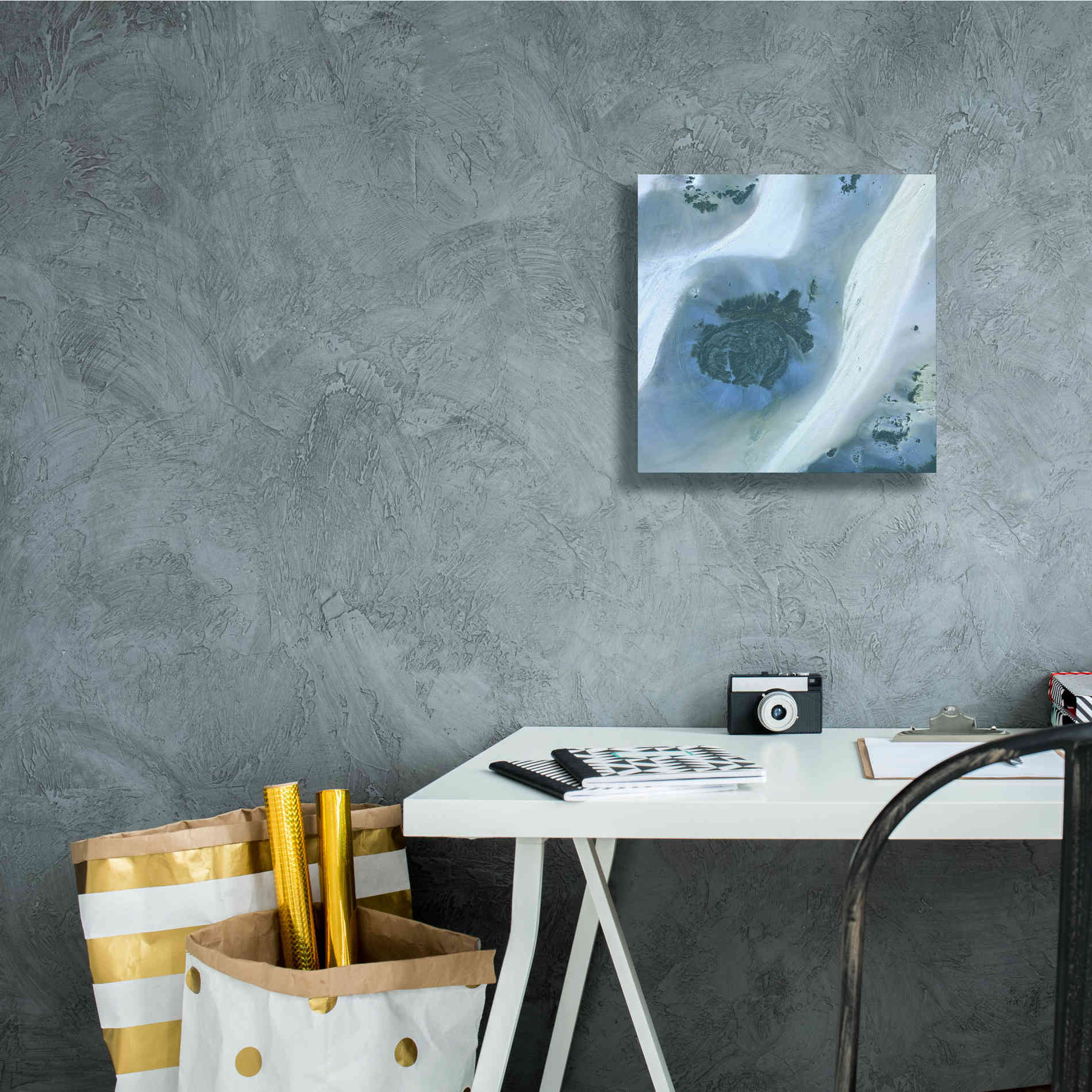 'Earth as Art: Sahara Desert' Canvas Wall Art,12 x 12