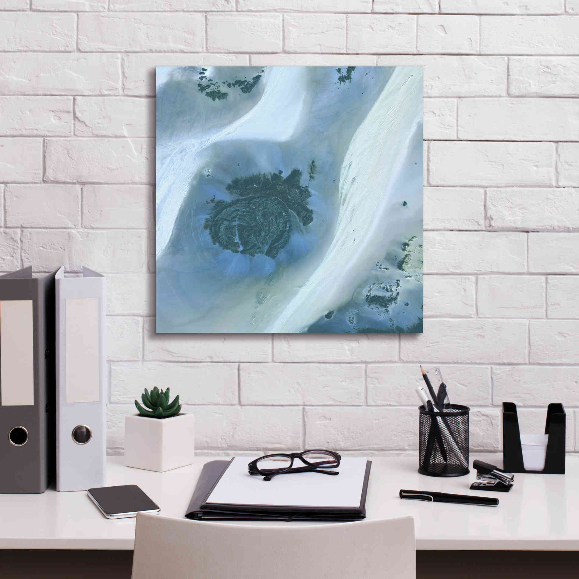 'Earth as Art: Sahara Desert' Canvas Wall Art,18 x 18