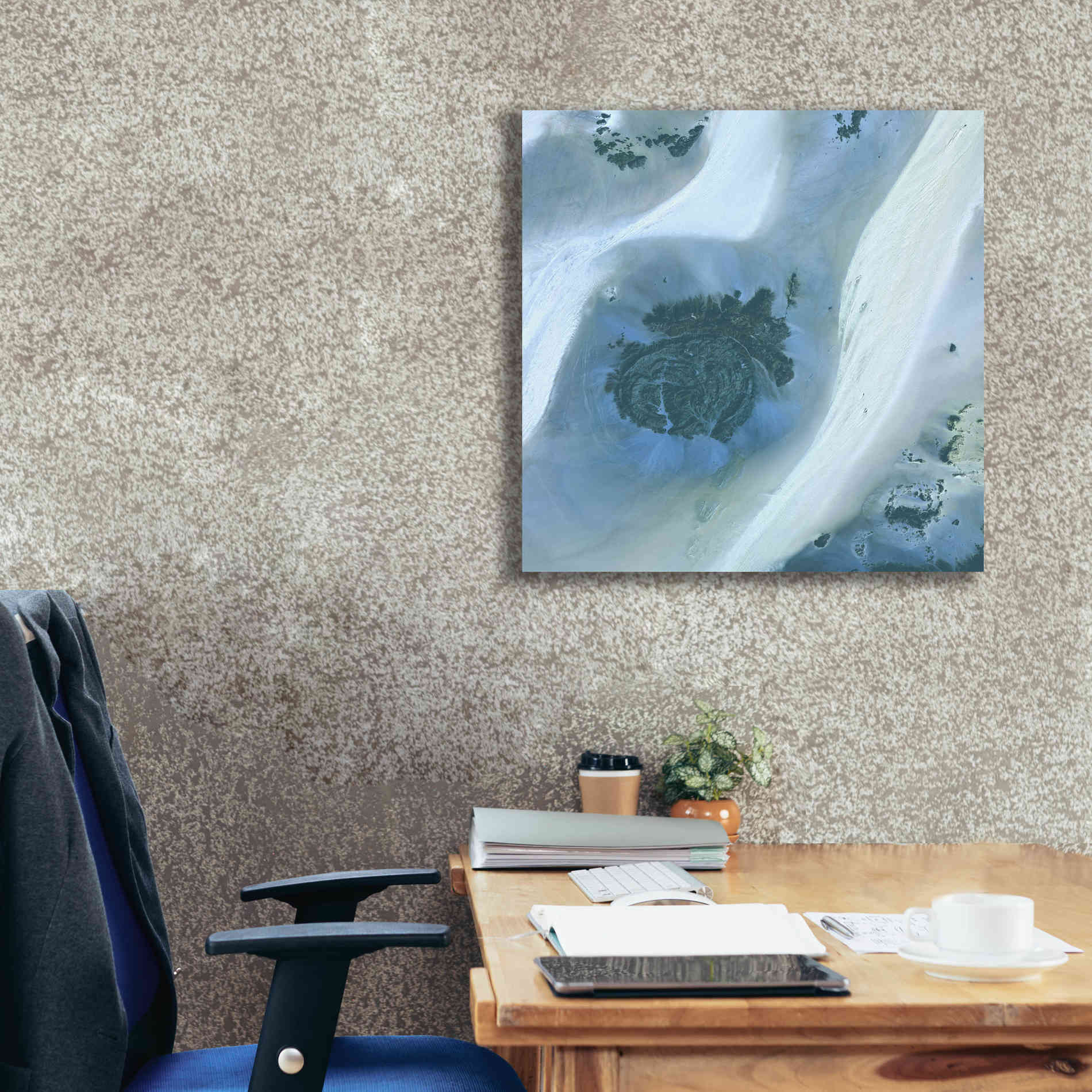 'Earth as Art: Sahara Desert' Canvas Wall Art,26 x 26